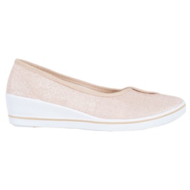 Comer Ballerines À Paillettes brun jaune