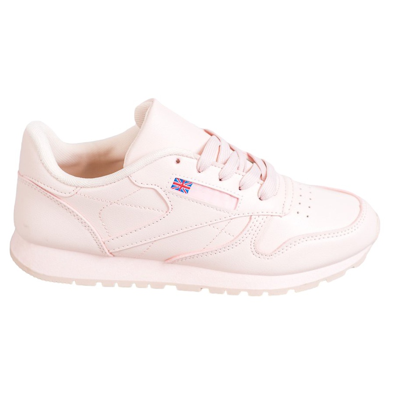 SHELOVET Chaussures nouées en cuir écologique rose
