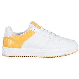 SHELOVET Chaussures élégantes sur la plate-forme blanc