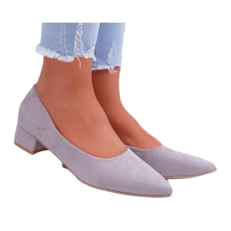 SEA Escarpins Classiques Femme Daim Gris Rheya
