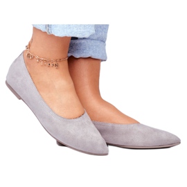 SEA Ballerines Femme Eco-Suède Gris Bellissima SEA Ballerines Femme Eco-Suède Gris Bellissima