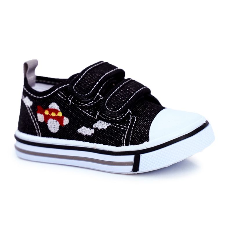 Le Scarpe Baskets Enfant Nimalo Noires avec Velcro le noir Le Scarpe Baskets Enfant Nimalo Noires avec Velcro le noir
