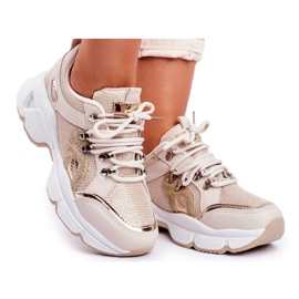 SEA Chaussures de sport Beijing dorées pour femmes