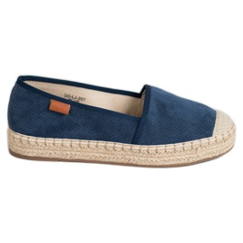Goodin Espadrilles ajourées bleu marin
