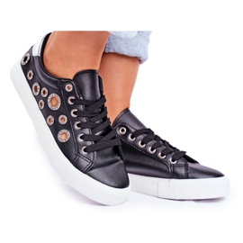 PS1 Sneakers Femme Avec Trous et Oxyde De Zirconium Noir Roxas le noir gris