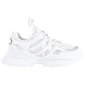 SHELOVET Baskets blanches confortables