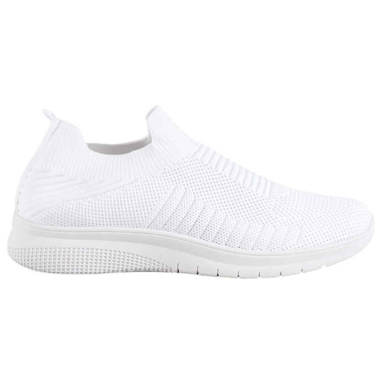 SHELOVET Chaussures à enfiler en textile blanche SHELOVET Chaussures à enfiler en textile blanche