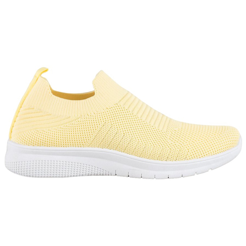 SHELOVET Chaussures à enfiler en textile jaune