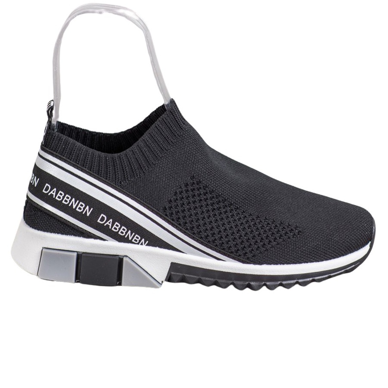 SHELOVET Chaussures de sport textiles blanche le noir