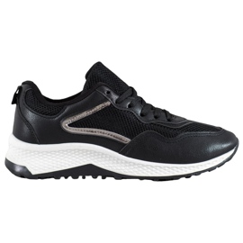 SHELOVET Baskets noires classiques le noir gris