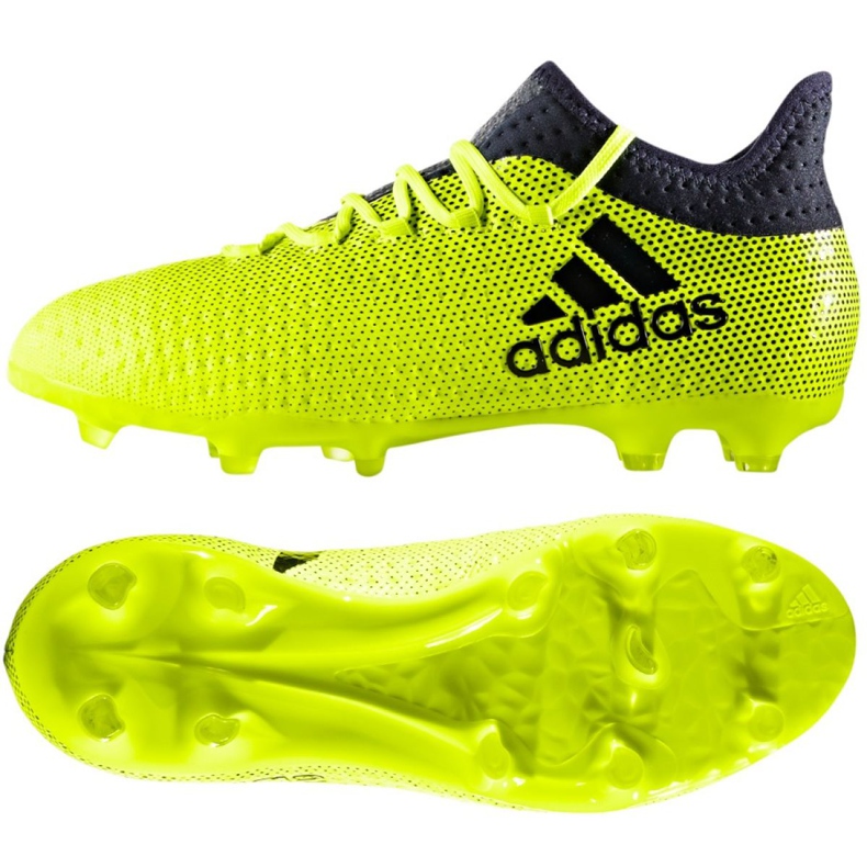Chaussures de foot Adidas X 17.1 Jr S82297 multicolore vert Chaussures de foot Adidas X 17.1 Jr S82297 multicolore vert