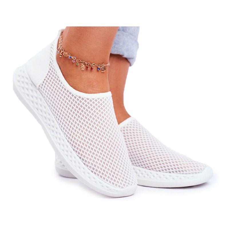 SEA Chaussures Sport Slip-on Femme Blanc Gestacio blanche