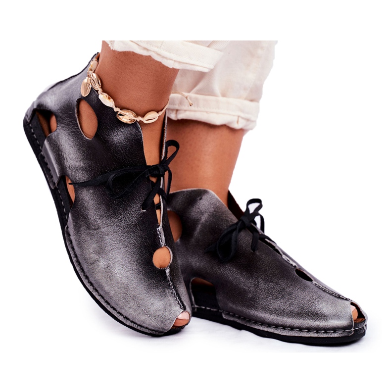 Chaussures Richelieu Femme Maciejka Popiel 03426-03 gris