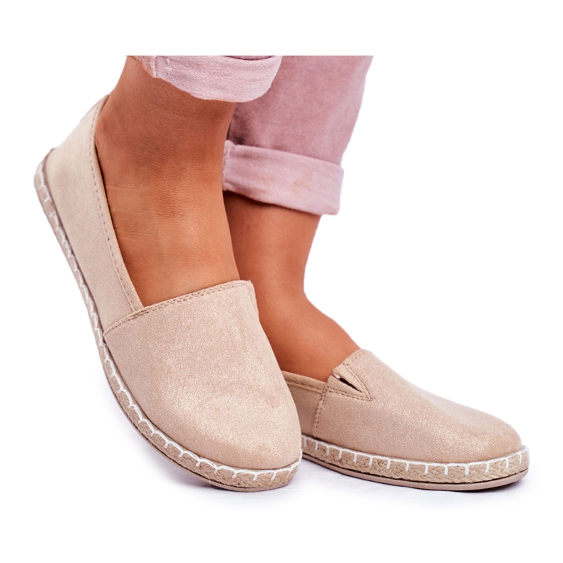 NEWS Espadrilles Femme Beige Lapu Lapu Slip-On