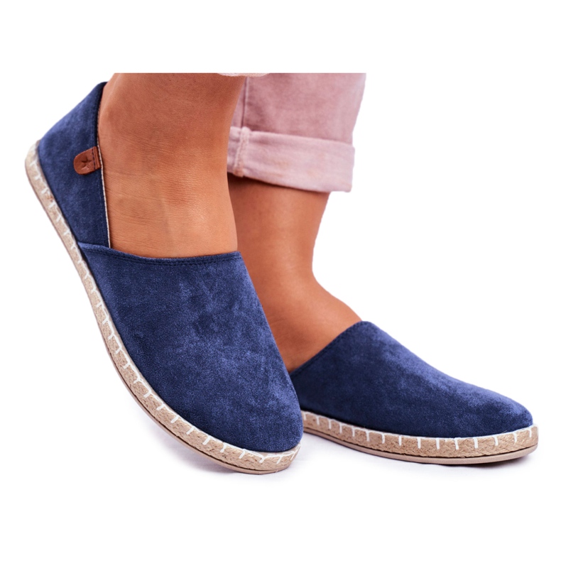 NEWS Espadrilles Femme Bleu Marine Vulcan Slip-On