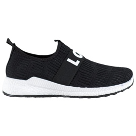 SHELOVET Chaussures à enfiler Love noir