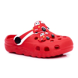 PB2 Chaussons Enfant Mousse Crocs Cars Rouges Bruno PB2 Chaussons Enfant Mousse Crocs Cars Rouges Bruno