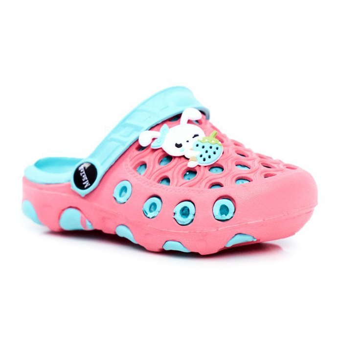Chaussons Enfant Foam Crocs Lapin Rouge Zoë bleu
