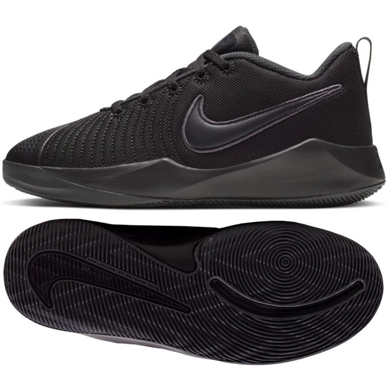 Chaussure Nike Team Hustle Quick 2 Jr AT5298-001 le noir le noir