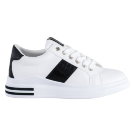 RTX WALK Baskets avec empiècements noirs blanche le noir