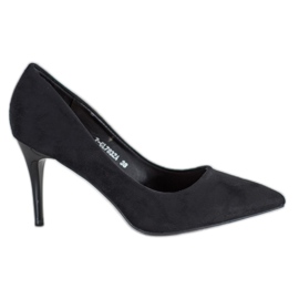 SHELOVET Talons hauts noirs classiques