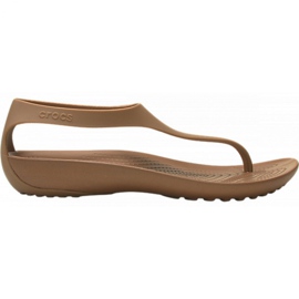 Crocs Serena Flip W 205468860 brun