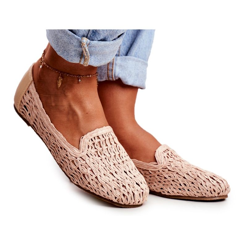 Ballerines Femme Lu Boo Tressé Beige 4Ever