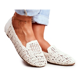 Ballerines Femme Lu Boo Tressé Blanc 4Ever