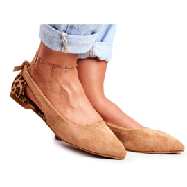 Lu Boo Ballerine En Daim Spitz Camel Better brun