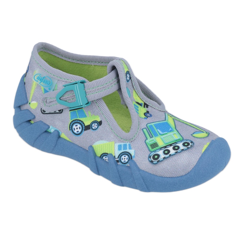 Chaussures pour enfants Befado 110P371 bleu gris vert jaune