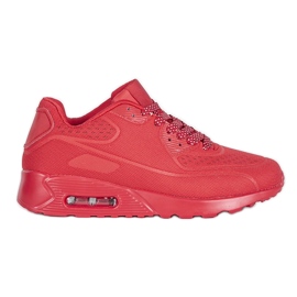 Chaussures de sport rouges pour hommes 5586-4