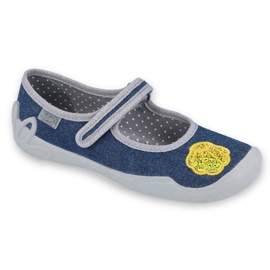 Chaussures pour enfants Befado 114Y399 bleu marine gris