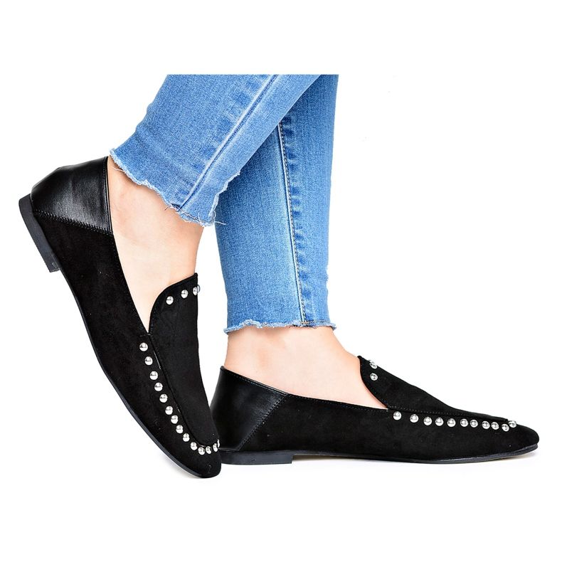 Ballerines Lu Boo Black Lords pour femmes avec strass Planta le noir Ballerines Lu Boo Black Lords pour femmes avec strass Planta le noir