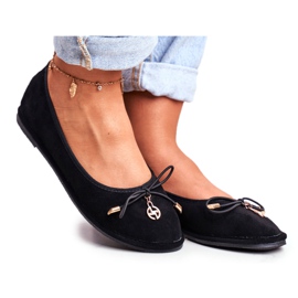 Ballerines Femme Lu Boo Daim Noir Layla le noir