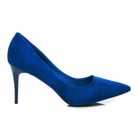 Comer Talons hauts en daim bleu