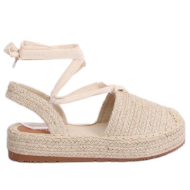 Sandales espadrilles femme beiges TU139P Beige