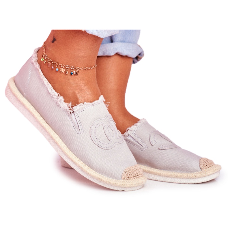 PS1 Espadrilles Femme Gris Flaure