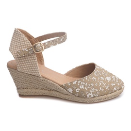 Sandales Compensées 50427 Beige