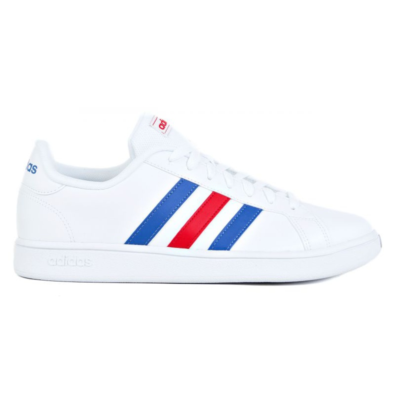 Chaussures Adidas Grand Court Base M EE7901 blanche rouge bleu