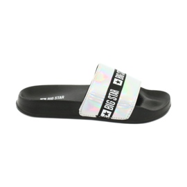 Pantoufles pour femmes HOLO Big Star 274A005 noir gris