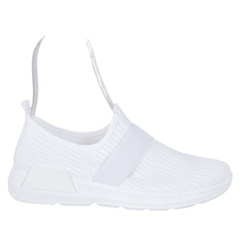 SHELOVET Chaussures de sport à enfiler blanche