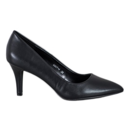 Gogo Escarpins avec cuir écologique noir