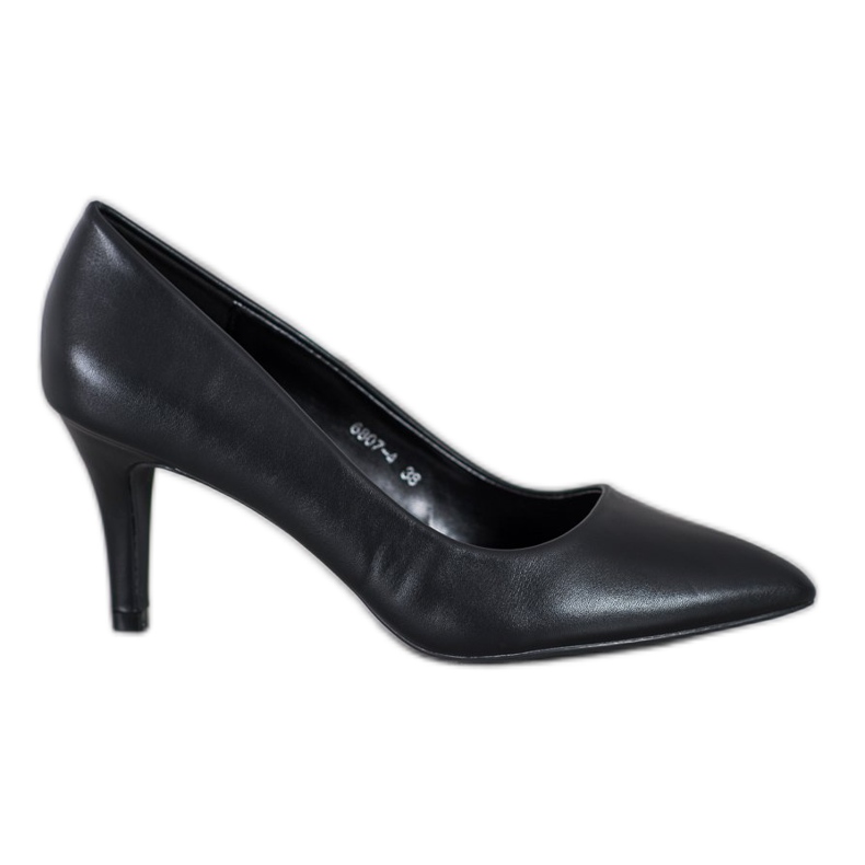 Gogo Escarpins avec cuir écologique le noir Gogo Escarpins avec cuir écologique le noir