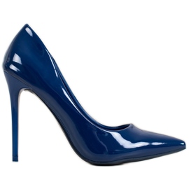 Small Swan Goupilles vernies bleu