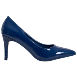 Small Swan Goupilles vernies bleu