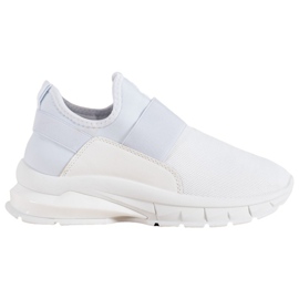 SHELOVET Baskets de sport à enfiler blanc