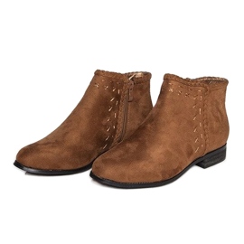 Bottines Daim Bottines Chelsea 100-602 Camel brun