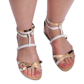 Sandales Laquées Blacha E-103 Blanc blanche