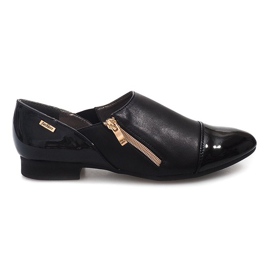 Chaussures Classiques Avec Fermeture Éclair 2060B Noir le noir