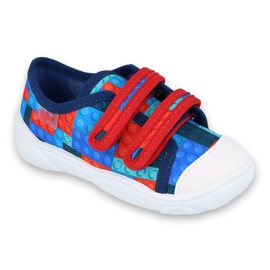 Chaussures enfant Befado 907P114 rouge bleu marine bleu multicolore